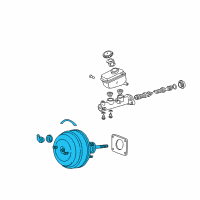 OEM 2004 Lexus IS300 Booster Assy, Brake Diagram - 44610-53190