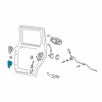 OEM 2011 Lincoln Navigator Lower Hinge Diagram - BL1Z-7826810-B