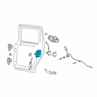 OEM 2009 Lincoln Navigator Latch Assembly Diagram - 6L3Z-1626413-C