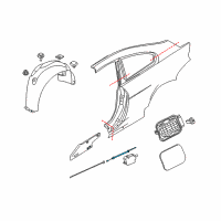 OEM BMW 650i Bowden.Cable, Centr.Lock.Syst., Fill-In Flap Diagram - 51-25-7-009-442