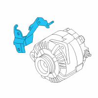 OEM 2010 Nissan Rogue Bracket-Alternator Diagram - 11710-JG30A