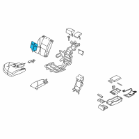 OEM Infiniti M45 Heater Unit Assy-Rear Seat Back Diagram - 88635-EG67A