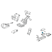 OEM 2010 Infiniti M35 Heat Seat Switch Assembly Diagram - 25500-EJ70A