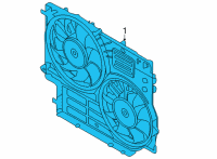 OEM 2019 Ford Transit-350 MOTOR AND FAN ASY - ENGINE COO Diagram - LK4Z-8C607-B