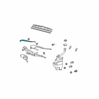 OEM 2007 Lexus RX400h Windshield Wiper Arm Assembly, Right Diagram - 85211-0E010