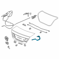 OEM 2013 Honda Civic Hinge, R. Trunk Diagram - 68610-TR6-A00ZZ