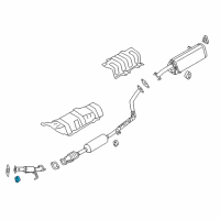 OEM 2021 Hyundai Venue Hanger-Exhaust Pipe Diagram - 28768-3F000