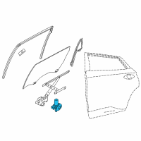 OEM Nissan Rogue Motor Assy-Regulator, RH Diagram - 82730-4BA0A