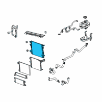 OEM 2021 Jeep Wrangler Radiator-Engine Cooling Diagram - 68314786AC