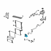 OEM 2019 Jeep Wrangler Hose-Radiator Inlet Diagram - 68282209AC