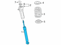 OEM 2022 Lexus NX250 ABSORBER ASSY, SHOCK Diagram - 48530-79355