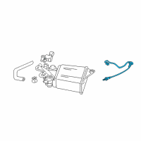 OEM 2004 Toyota Corolla Oxygen Sensor Diagram - 89465-13030