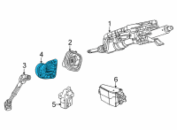 OEM Jeep Cover-Steering Column Opening Diagram - 68377912AA