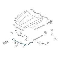 OEM BMW Z4 Bowden Cable Diagram - 51-23-7-191-530