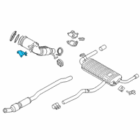 OEM 2019 BMW X2 Holder Catalytic Converter Near Engine Diagram - 18-32-7-642-258