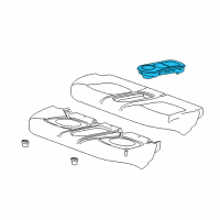 OEM Chevrolet Spark EV Holder Asm-Rear Floor Console Cup Diagram - 95262379