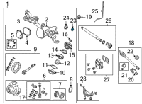 OEM 2021 Jeep Gladiator Seal-Axle Drive Shaft Diagram - 68398727AA