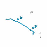 OEM 2015 Hyundai Azera Bar Assembly-Rear Stabilizer Diagram - 55510-3Q111