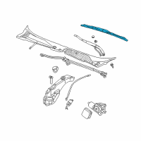 OEM 2004 Cadillac DeVille Wiper Blade Diagram - 25670415