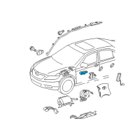 OEM 2019 Toyota Avalon Occupant Sensor Diagram - 89178-06030