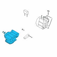 OEM 2007 Nissan Titan Cushion Assy-Front Seat Diagram - 87300-ZJ20A