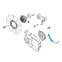 OEM Nissan NV3500 Shroud-Radiator, Lower Diagram - 21478-9JL0A