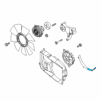 OEM 2018 Nissan NV3500 Shroud-Radiator, Lower Diagram - 21477-9JL0A