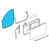 OEM Cadillac ATS Weatherstrip On Body Diagram - 84160279