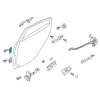 OEM 2015 Hyundai Accent Hinge Assembly-Rear Door Upper, LH Diagram - 79330-0U000