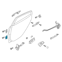 OEM 2015 Hyundai Accent Hinge Assembly-Rear Door Lower, RH Diagram - 79360-0U000