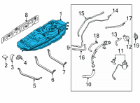 OEM Kia Carnival TANK ASSY-FUEL Diagram - 31150R0550