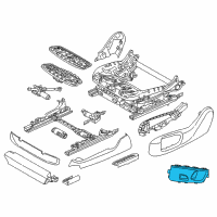 OEM 2016 BMW 640i Seat Adjustment Switch, Left Diagram - 61-31-9-347-453