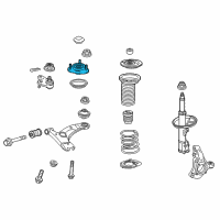 OEM 2013 Toyota Prius Strut Mount Diagram - 48609-47040