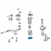 OEM Lexus CT200h Insulator, Front Coil Spring Diagram - 48158-12040