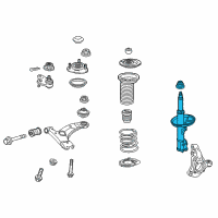 OEM 2014 Toyota Prius Plug-In Strut Diagram - 48510-80578