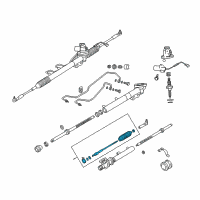 OEM 2005 Infiniti Q45 Socket Kit Tie Rod, INR Diagram - 48521-AR028