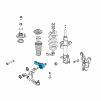 OEM 2014 Honda Pilot Bracket Complete, Compliance Diagram - 51395-SZA-A05