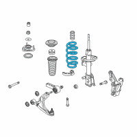 OEM 2012 Honda Pilot Spring, Right Front Diagram - 51401-SZA-A04