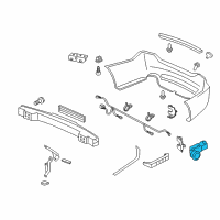 OEM 2011 Acura RL Sensor Assembly, Back (Crystal Black Pearl) Diagram - 39690-TM0-H01ZG