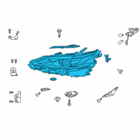 OEM 2019 Lexus ES300h Headlamp Unit With Gas Diagram - 81145-33F31