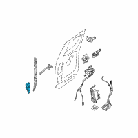 OEM Nissan Frontier Hinge Assy-Rear Door Diagram - 82400-ZP50A