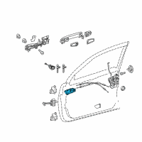 OEM 2022 Lexus GX460 Front Door Inside Handle Sub-Assembly Right Diagram - 67605-60060