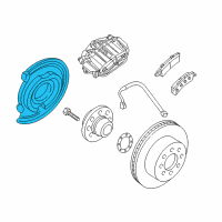 OEM 2005 Chevrolet Express 2500 Backing Plate Diagram - 88982585