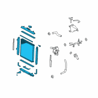 OEM 2019 Toyota 4Runner Radiator Assembly Diagram - 16400-31B70