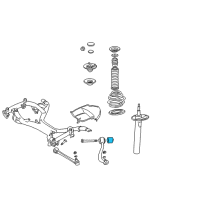 OEM 2000 BMW 740i Set Rubber Mounting For Traction Strut Diagram - 31-12-0-006-482
