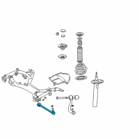 OEM 2000 BMW M5 Wishbone, Left Diagram - 31-12-1-141-961