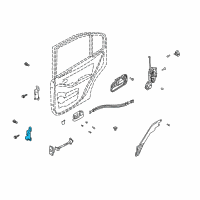 OEM 2005 Hyundai Elantra Hinge Assembly-Door Lower, RH Diagram - 79440-2D000
