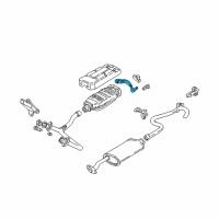 OEM 1996 GMC Sonoma Bracket, Catalytic Converter Hanger Diagram - 15984000