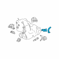 OEM 2007 Pontiac Torrent Transmission Mount Bracket Diagram - 15244142