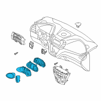 OEM 2013 Hyundai Santa Fe Cluster Assembly-Instrument Diagram - 94011-B8041